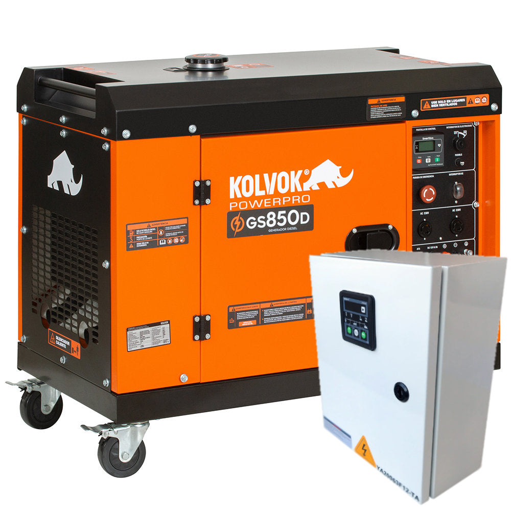 Generador Gasolina Kolvok GO70GE - 6.5 kVA - Monofásico - Rembrak